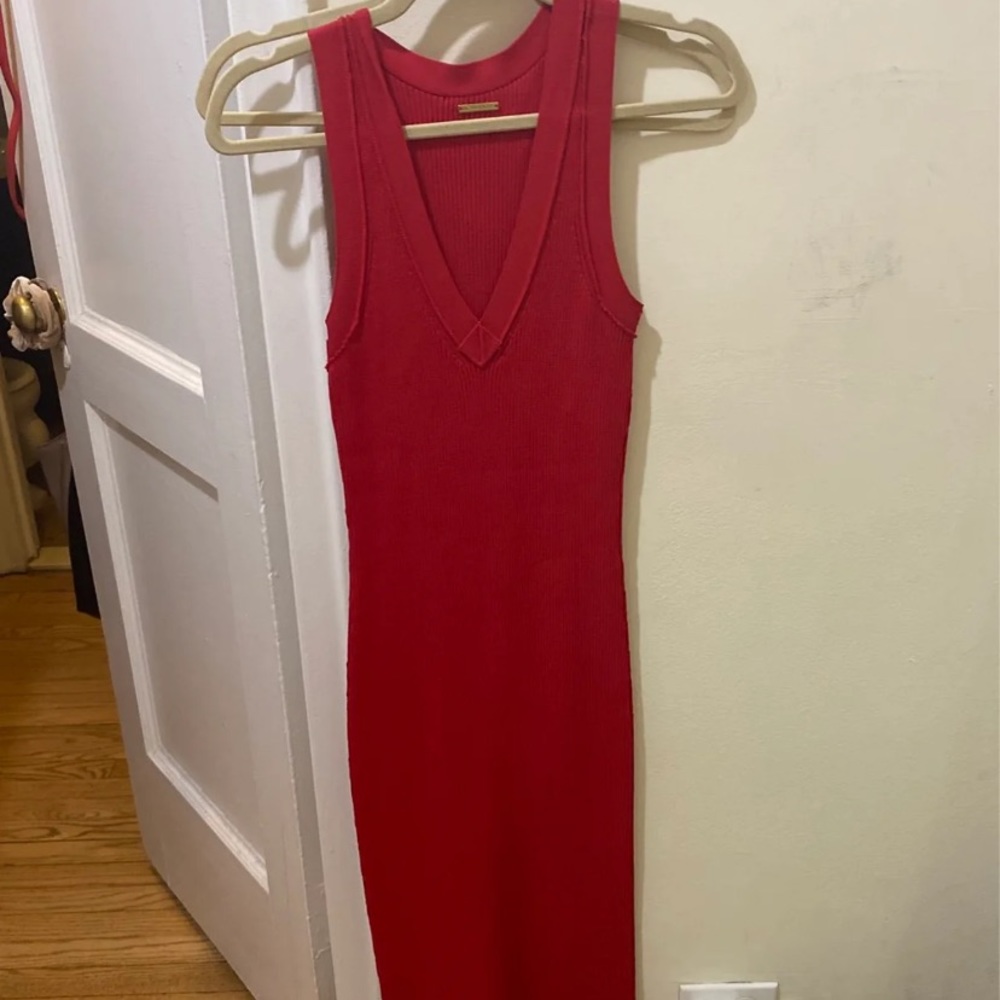 red body con feel dress